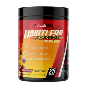 Muscle Rage Limitless Unleashed 350g - Cherry Lemonade