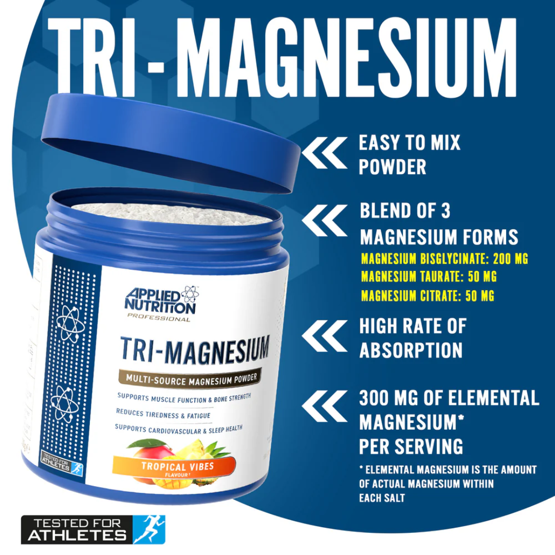 Applied Nutrition Tri-Magnesium Powder 200g - Tropical Vibes