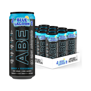Applied Nutrition ABE All Black Everything Carbonated Can 12x330ml - Blue Lagoon