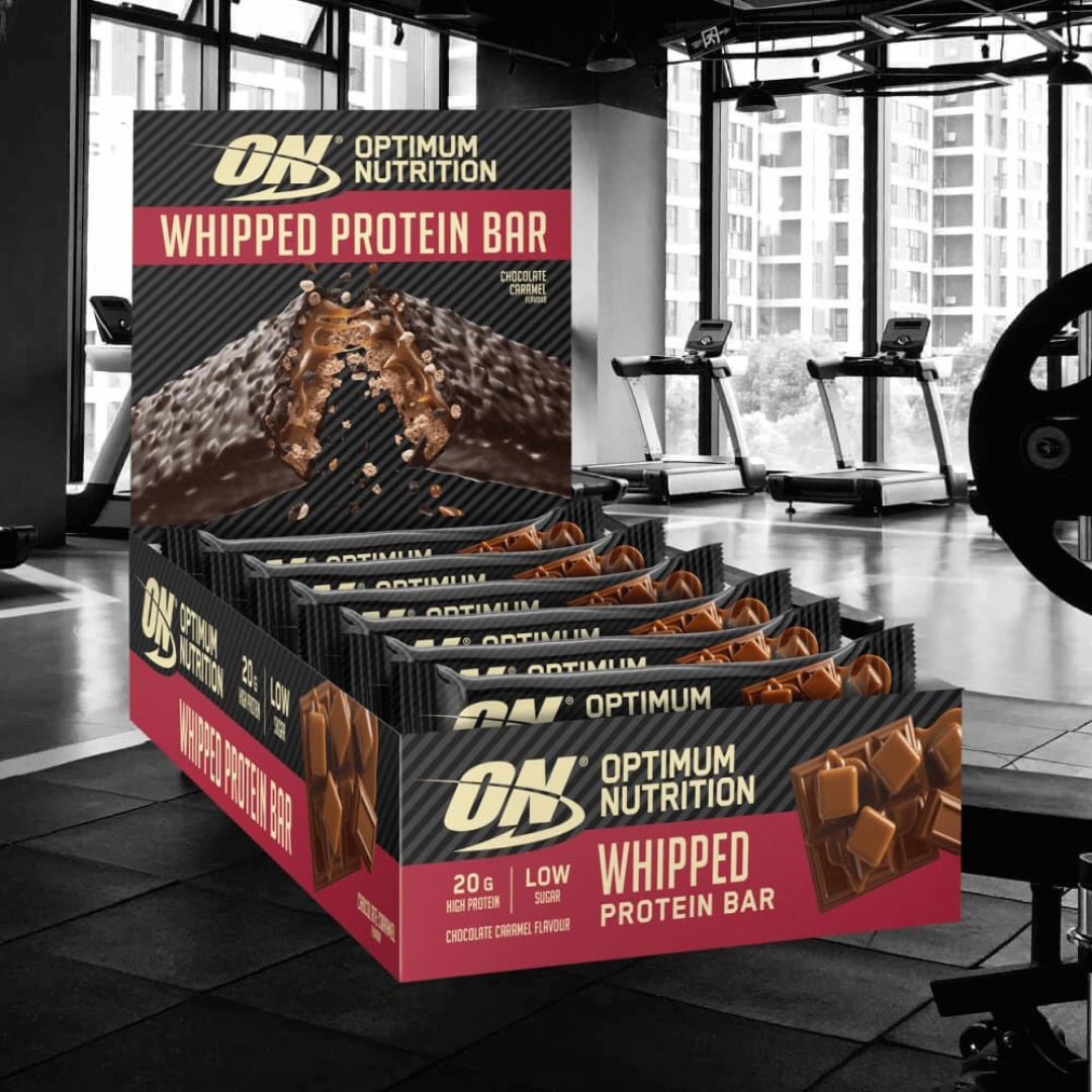 Optimum Nutrition Whipped Protein Bar 10x60g - White Chocolate Salted Caramel & Peanut