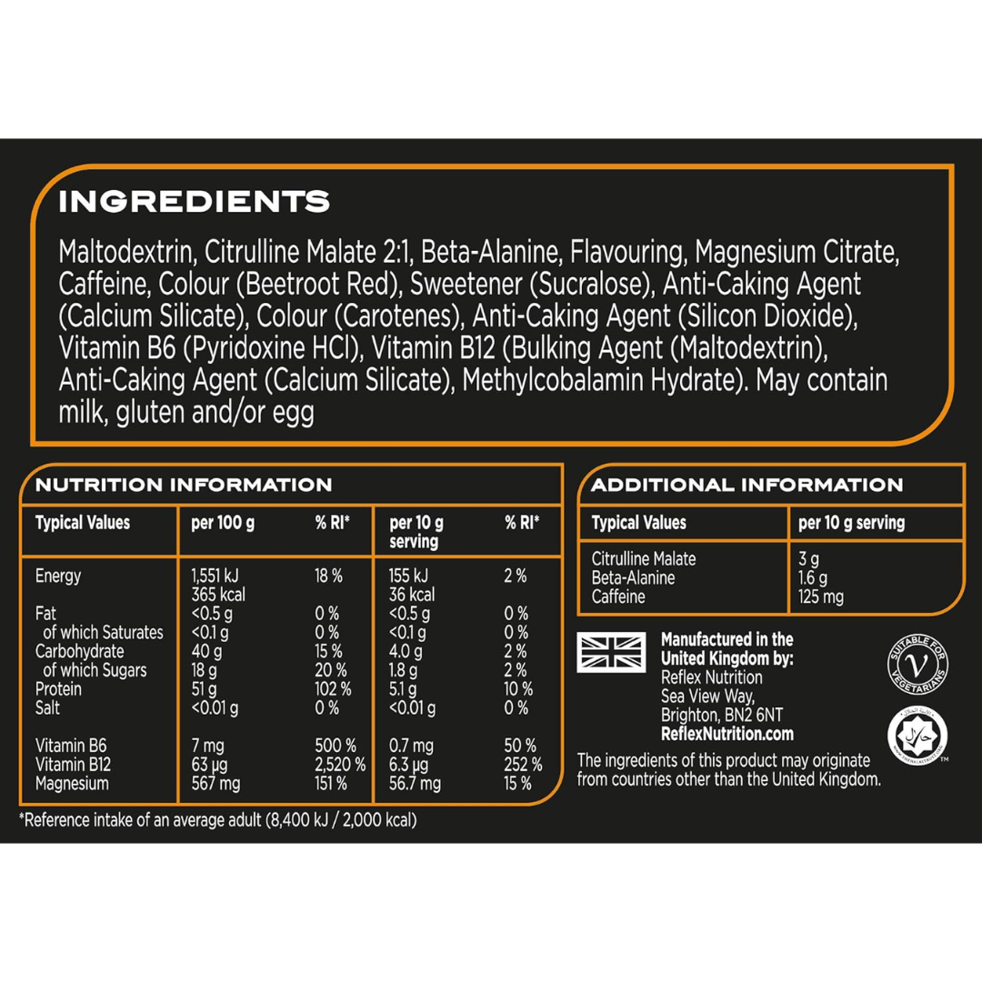 Reflex Nutrition Pre-Workout 300g Fruit Punch