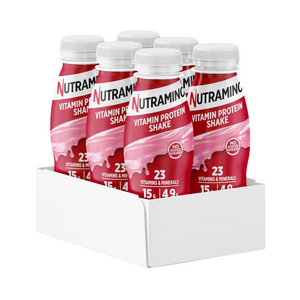 Nutramino Vitamin Protein Shake 6x325ml - Strawberry