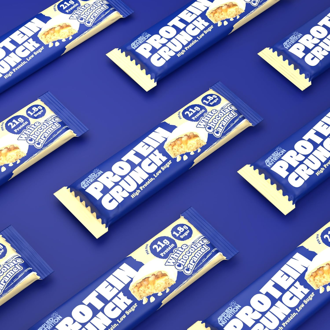 Applied Nutrition Protein Crunch Bar 12x62g - White Chocolate Caramel