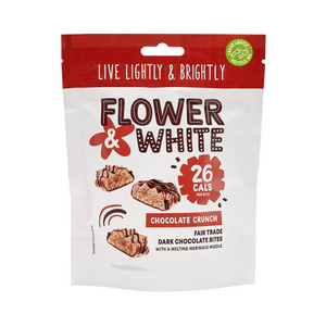 Flower & White Meringue Bites 75g - Chocolate Crunch