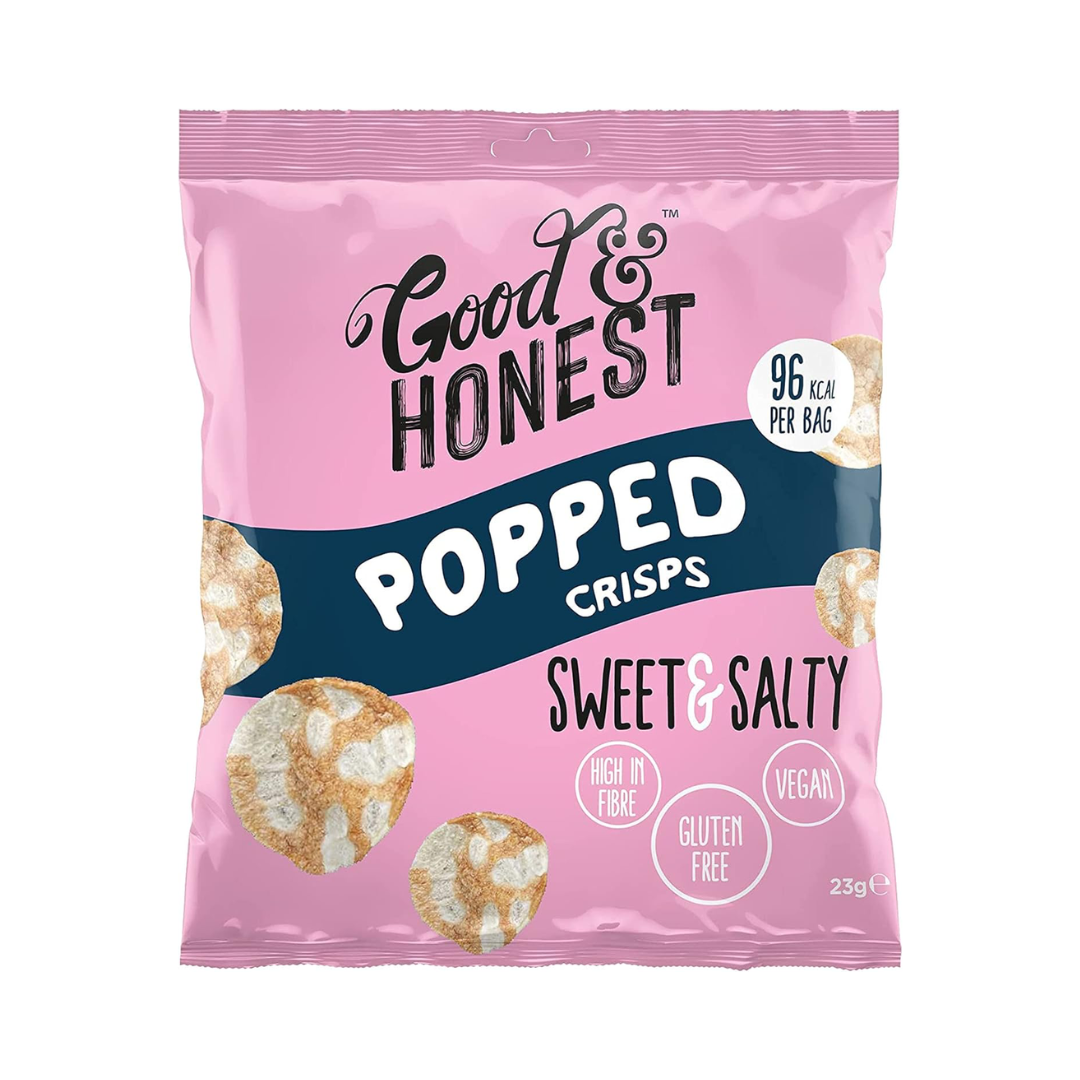 Good & Honest Popped Crisps 24x23g - Sweet & Salty