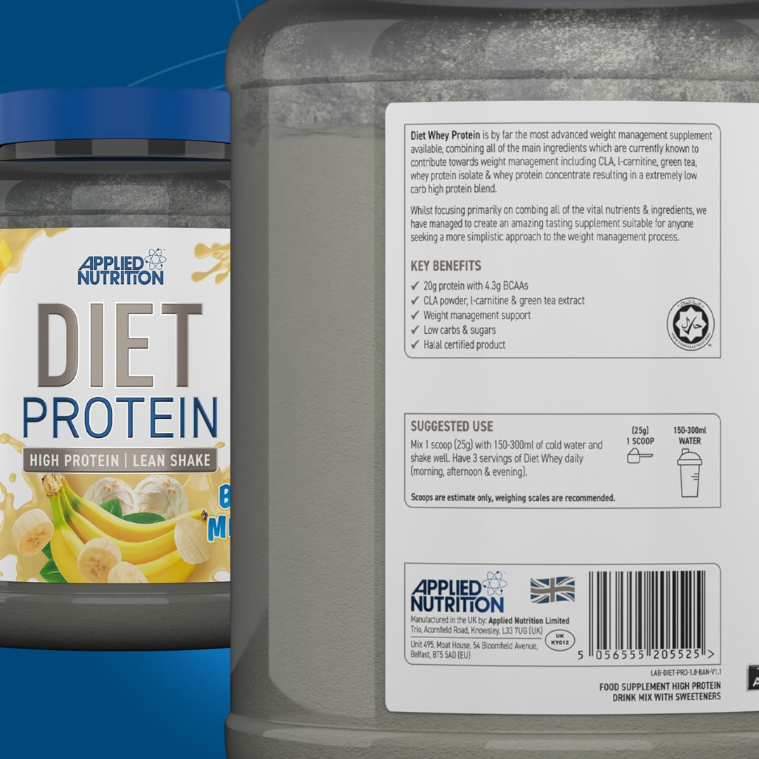 Applied Nutrition Diet Whey 1.8kg - Banana Milkshake