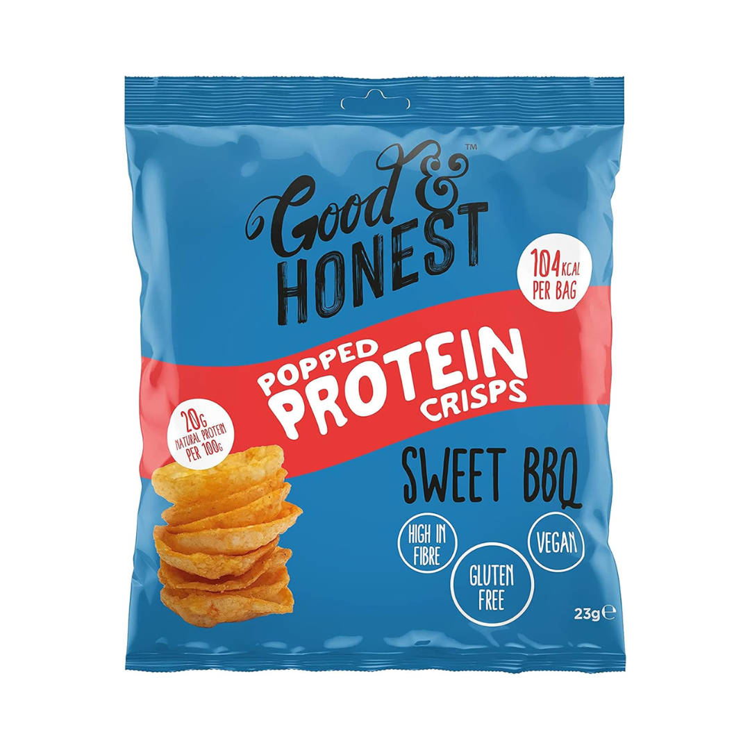 Good & Honest Popped Protein Crisps 24x23g - Sweet BBQ