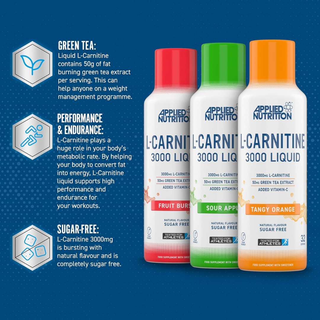 Applied Nutrition L-Carnitine 3000 480ml - Tangy Orange