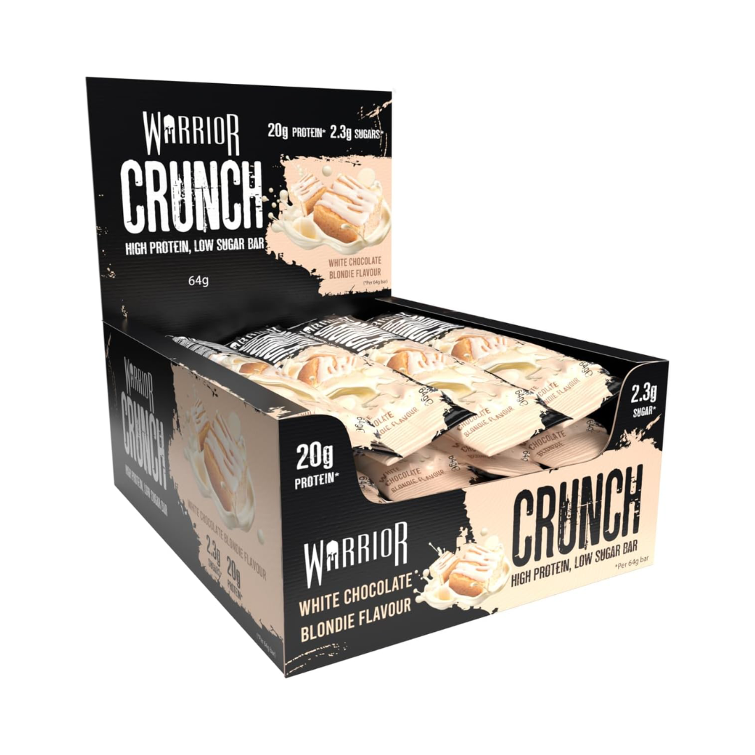 Warrior Crunch Bars 12x64g - White Chocolate