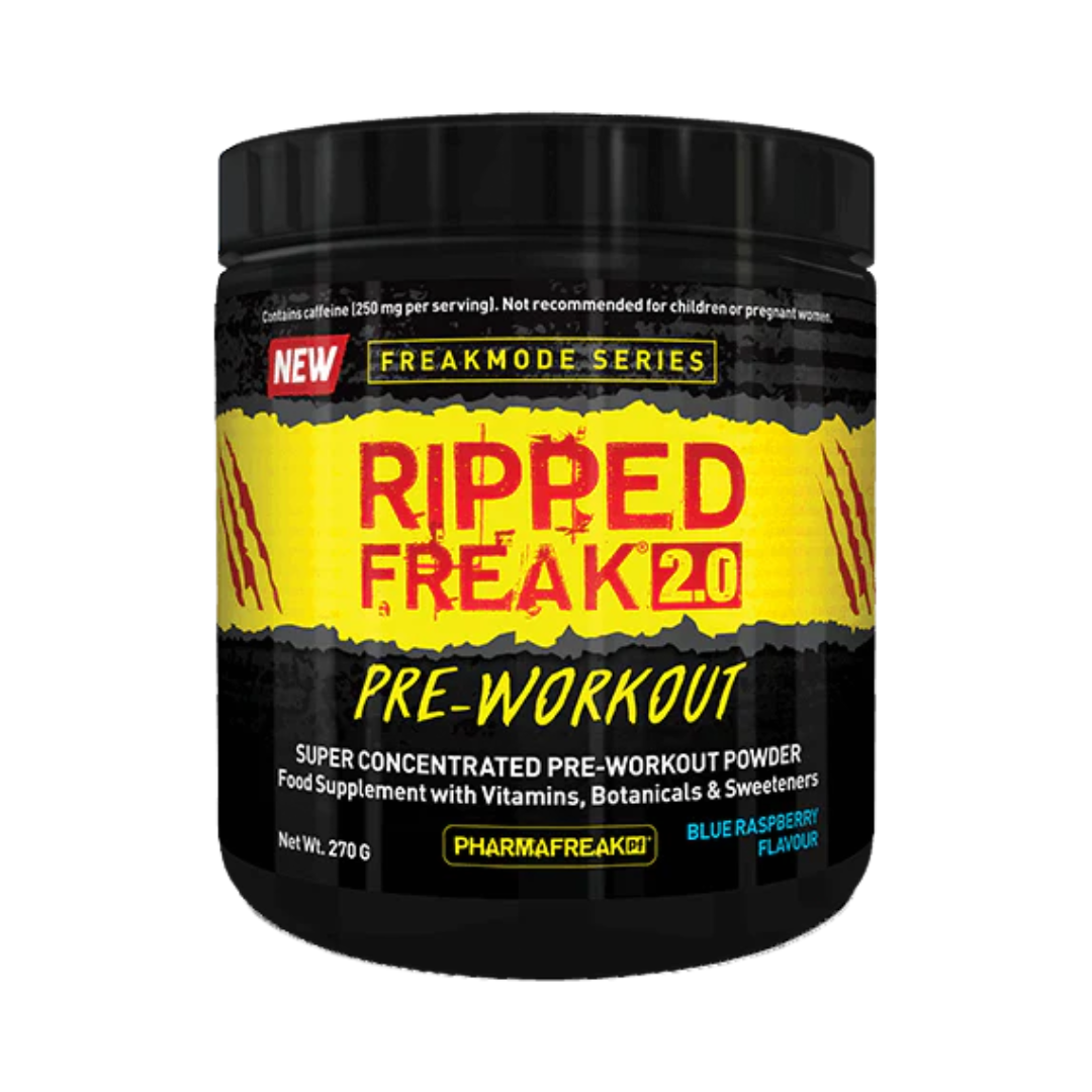 PharmaFreak Ripped Freak Pre-Workout 270g - Blue Raspberry