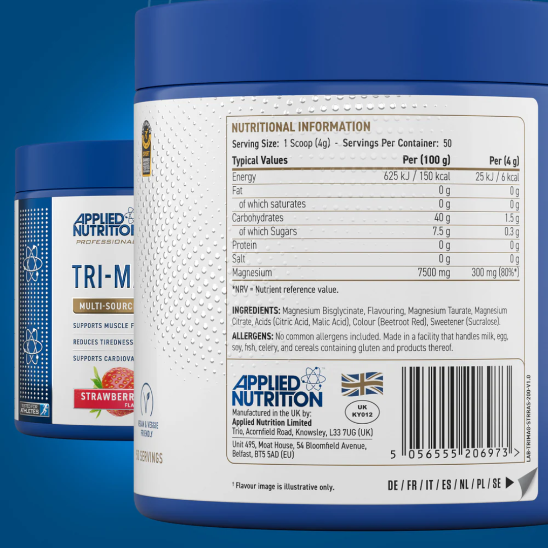 Applied Nutrition Tri-Magnesium Powder 200g - Tropical Vibes