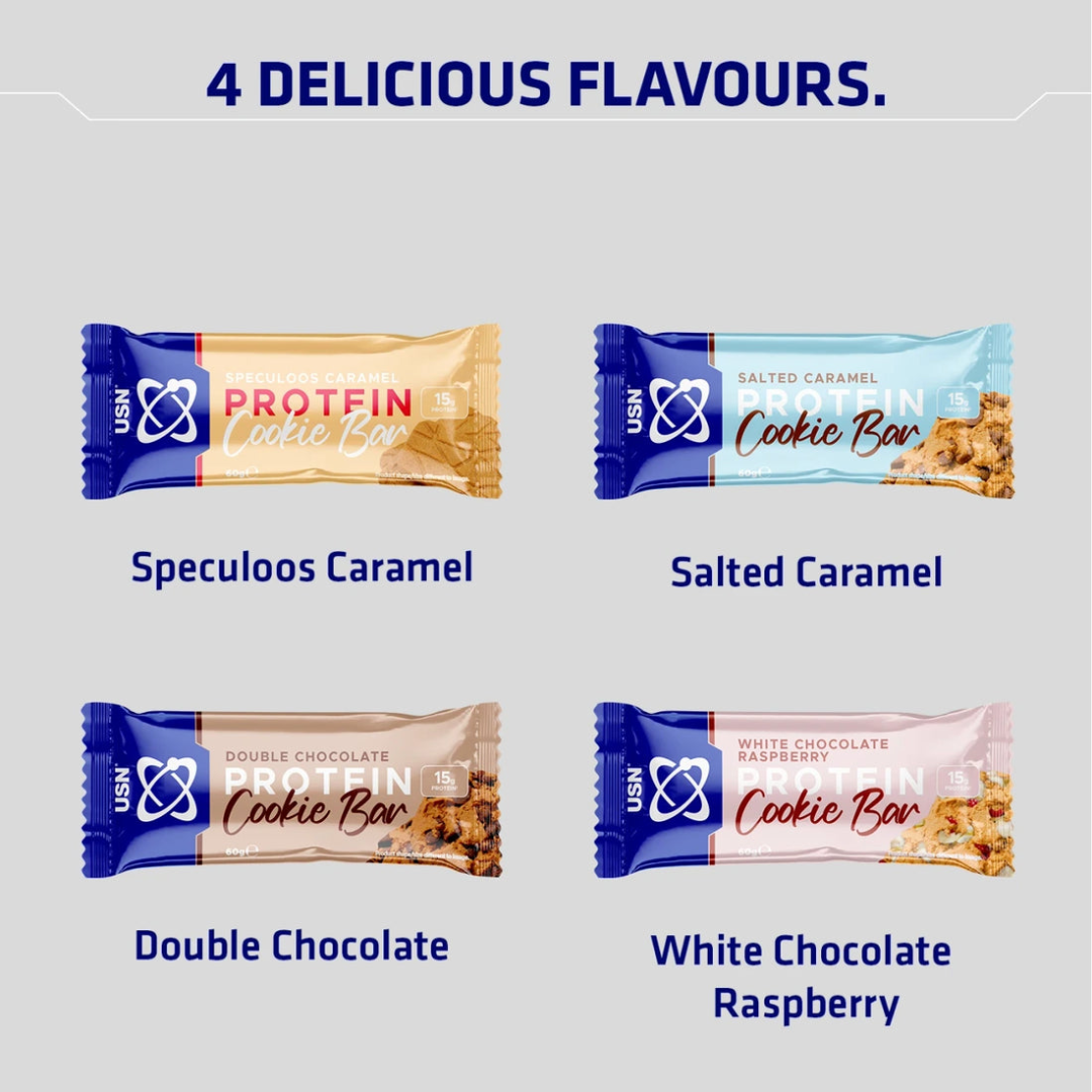 USN Trust Cookie Bars 12x60g - Salted Caramel