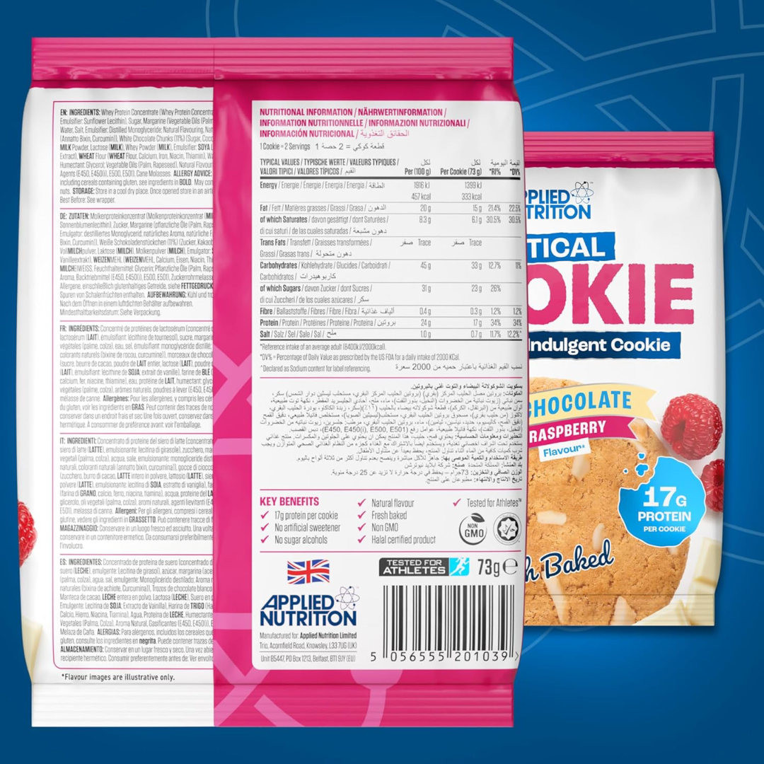 Applied Nutrition Critical Cookie 12x73g - Salted Caramel & Choc Chip