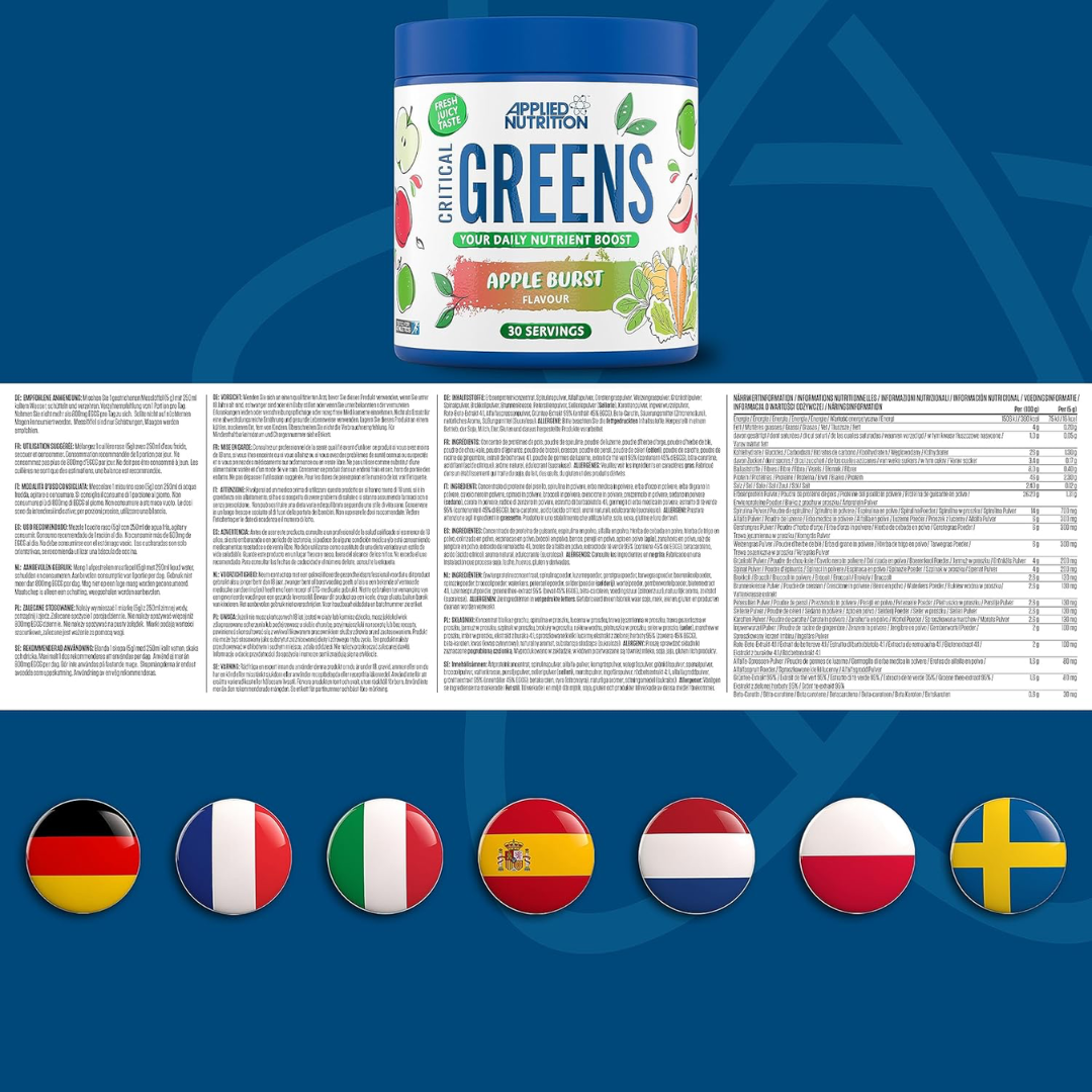 Applied Nutrition Critical Greens 150g - Apple Burst