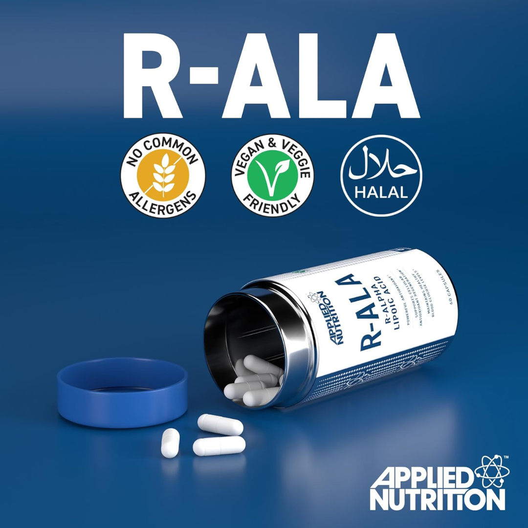 Applied Nutrition R-ALA R-ALPHA Lipoic Acid 60 Caps