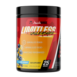 Muscle Rage Limitless Unleashed 350g - Blueberry Lemonade