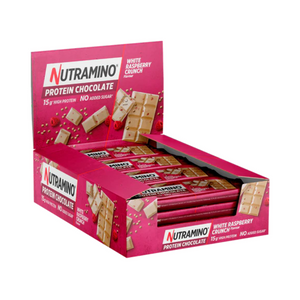Nutramino Protein Chocolate Bar 16x50g - White Chocolate Raspberry