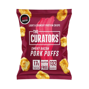 The Curators Pork Puffs 20x25g - Smoky Bacon