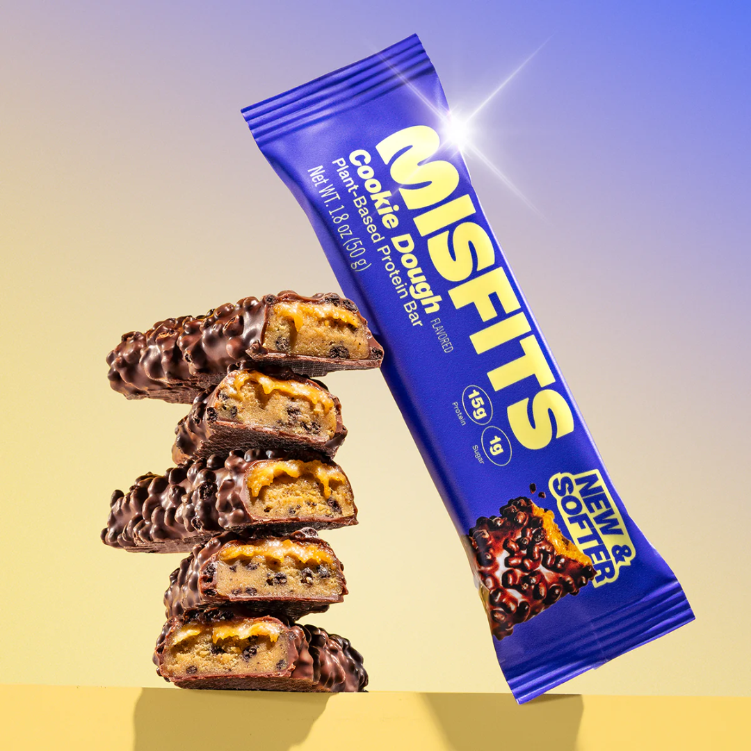 Misfits Plant-Based Protein Bar 15x50g - Brownie Batter