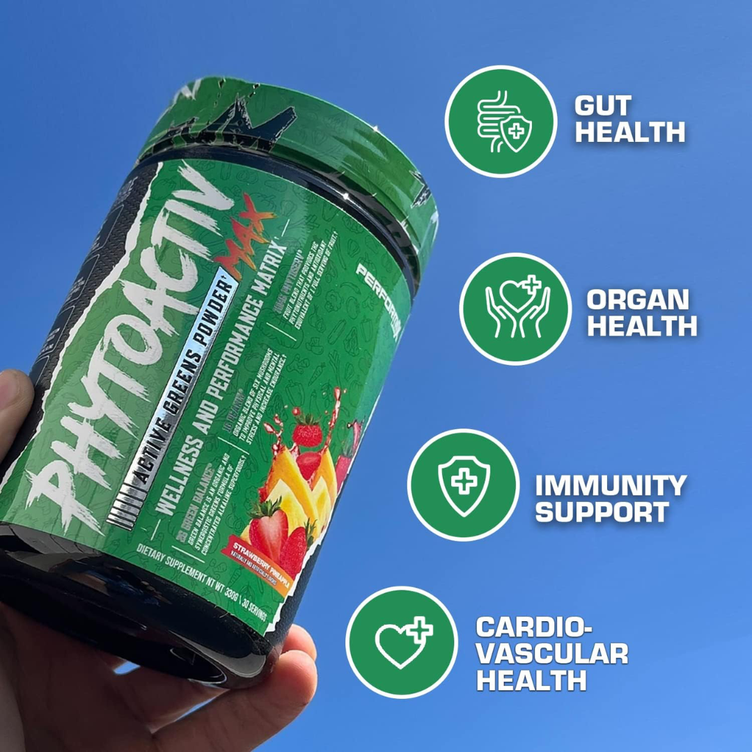 Performax Labs PhytoActiv Max Greens 330g - Strawberry Pineapple