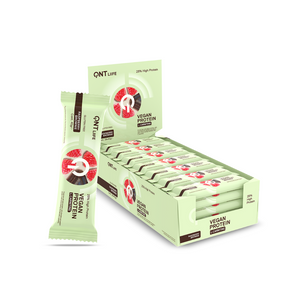 QNT Vegan Protein Bar 28x40g - Raspberry Brownie
