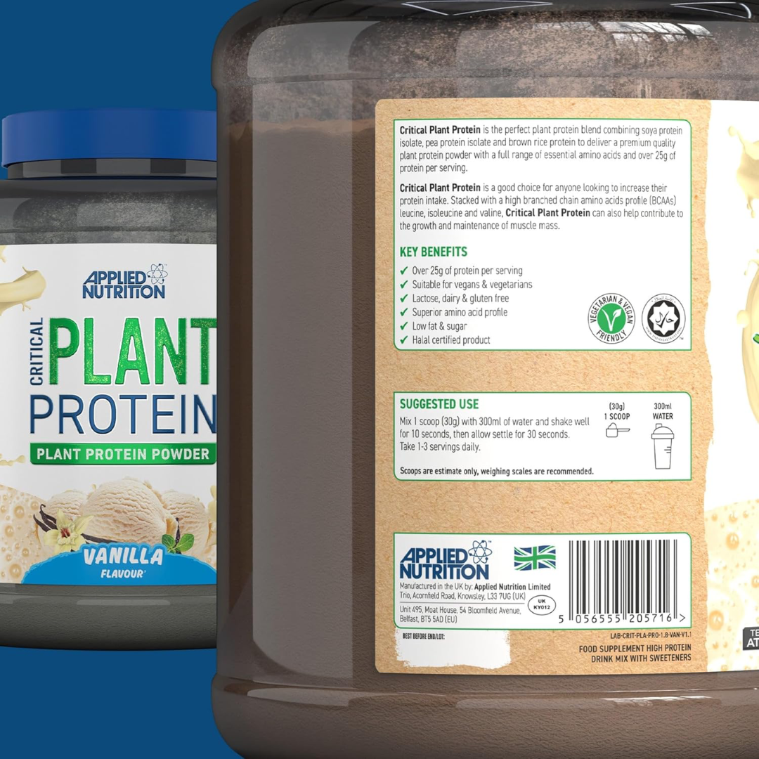 Applied Nutrition Critical Plant 1.8kg - Vanilla