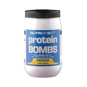 NutriSport Protein Bombs 200 Tabs - Banana