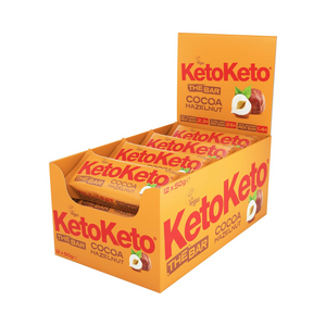KetoKeto Bar 12x50g - Choc Hazelnut