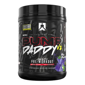 RYSE Pump Daddy V2 Non-Stim Pre-Workout 650g - Blue Raspberry