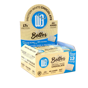 WheyBetter Protein 12x75g Immune Blend of Vitamins - White Chocolate