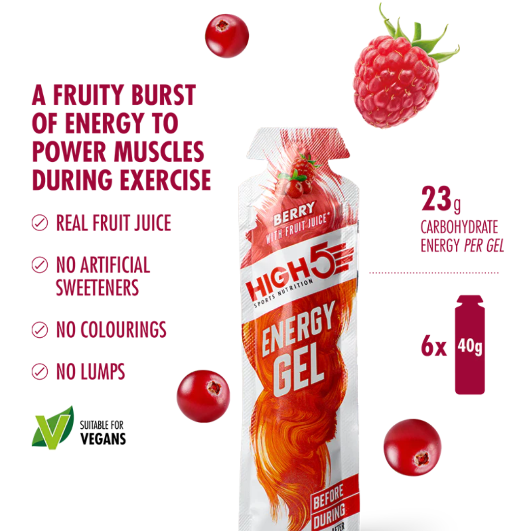 HIGH5 Energy Gel 6x40g - Berry