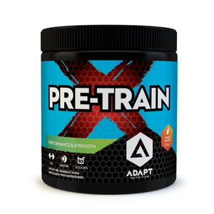 Adapt Nutrition Pre-Train X Pre-Workout 350g 50 Servings - Iced Raspberry