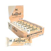 MyProtein Crispy Layered Protein Bar 12x58g - White Chocolate Peanut