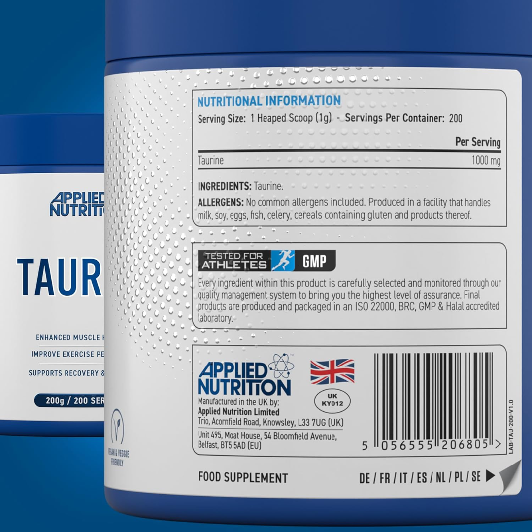 Applied Nutrition Taurine 200g Unflavoured