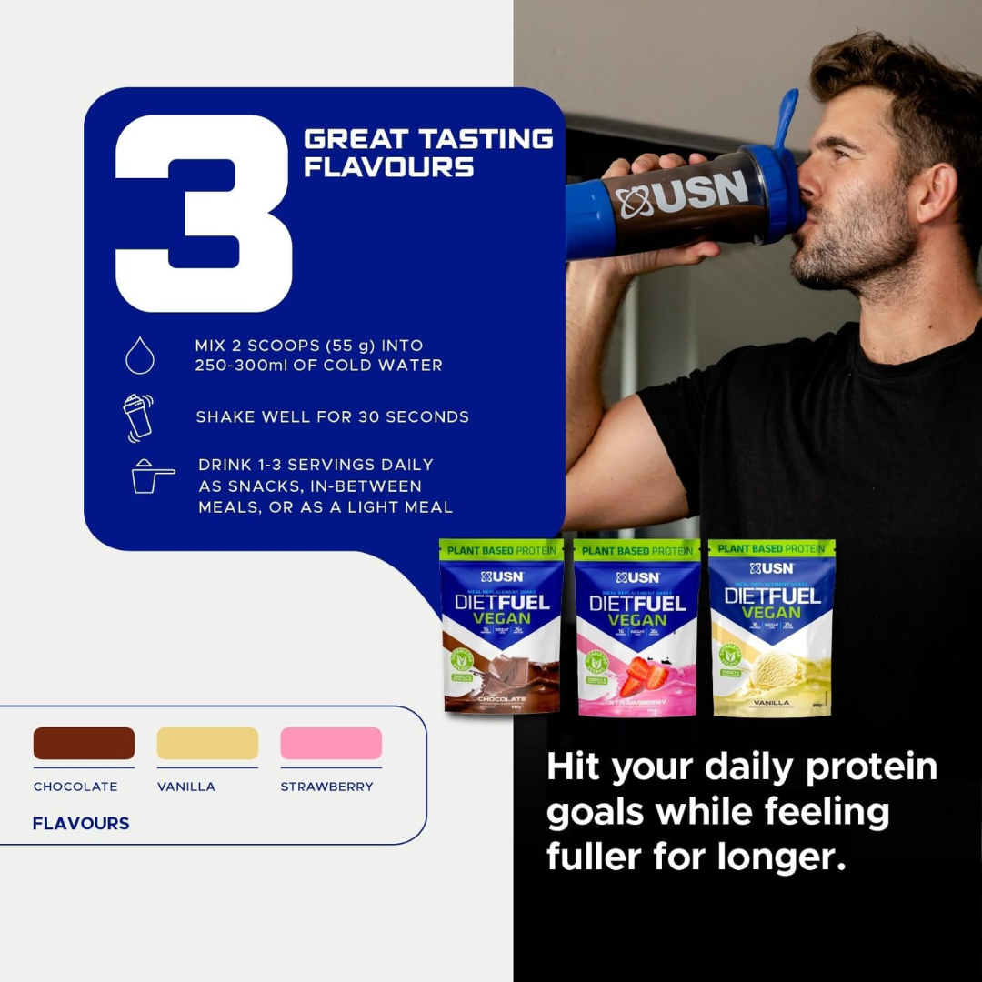 USN Diet Fuel Vegan 880g - Vanilla
