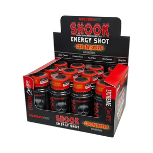 Murdered Out Shook Energy Shot 12x60ml - Strawberry