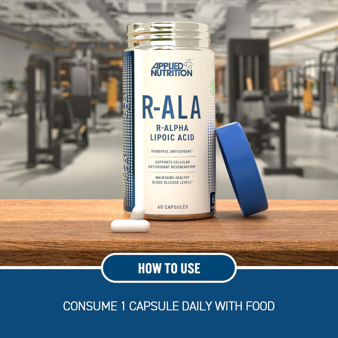 Applied Nutrition R-ALA R-ALPHA Lipoic Acid 60 Caps