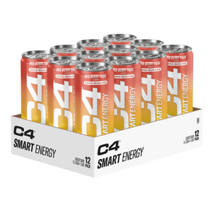 Cellucor C4 Smart Energy Carbonated 12x330ml - Red Berry Yuzu