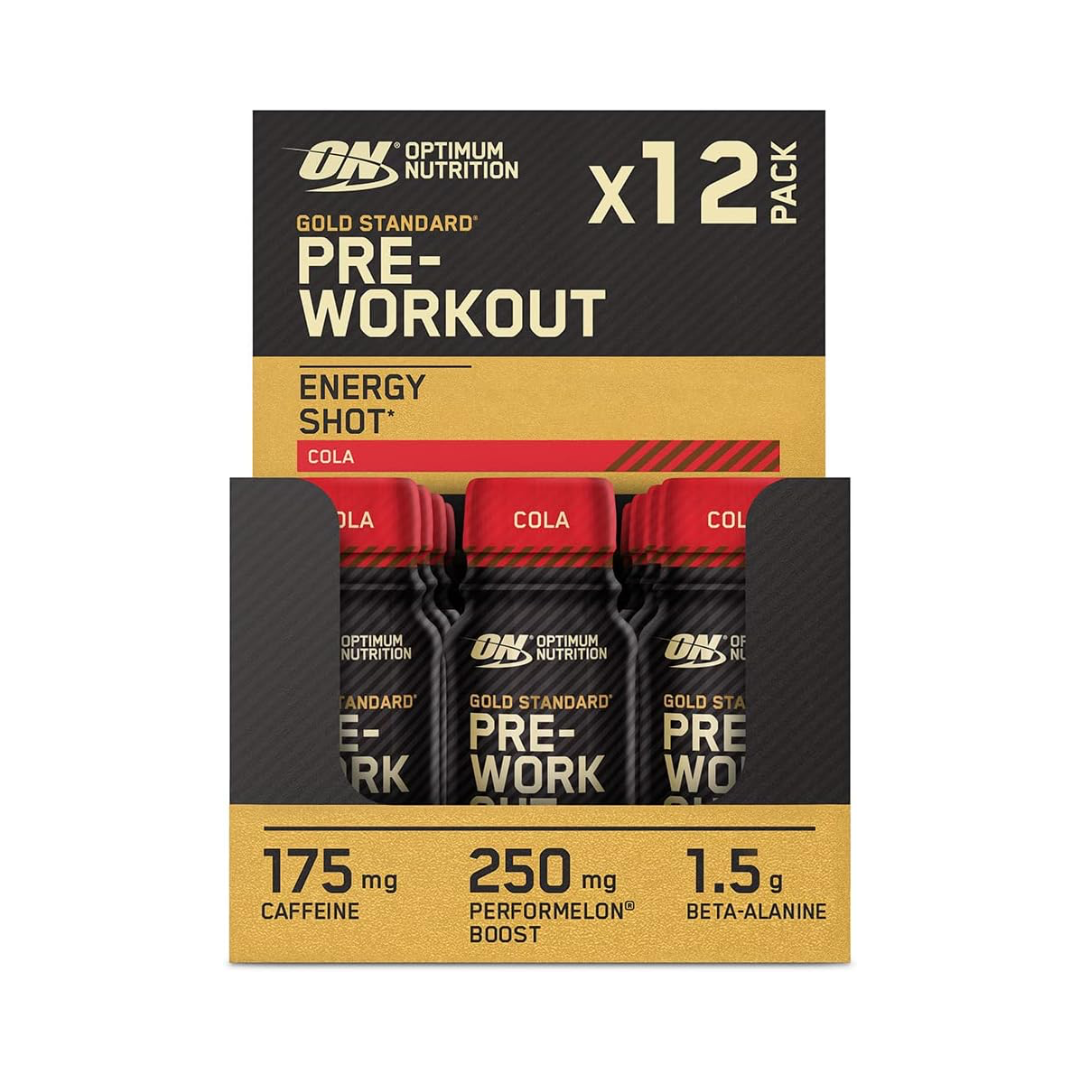 Optimum Nutrition Gold Standard Pre-Workout Shot 12x60ml - Cola