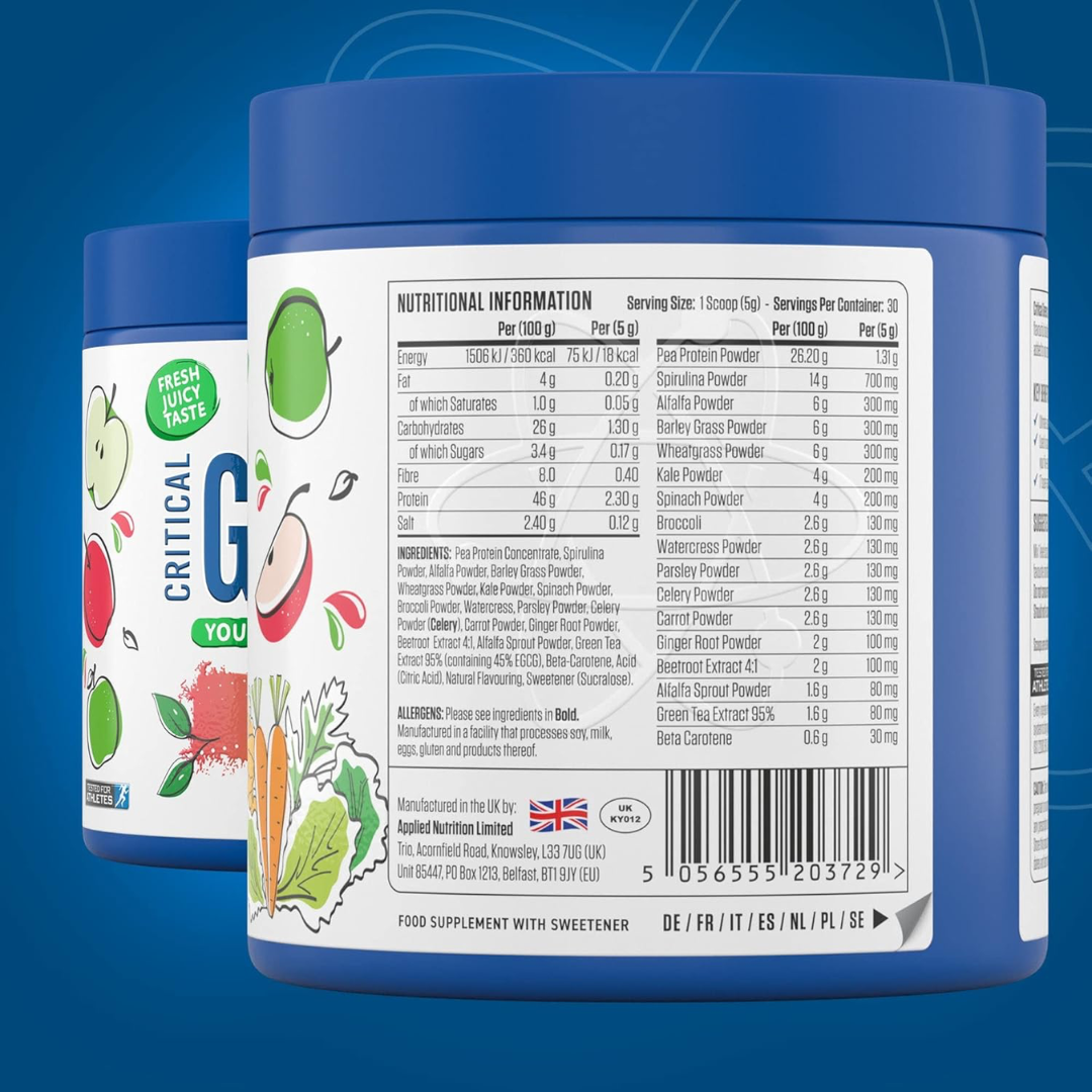 Applied Nutrition Critical Greens 150g - Apple Burst