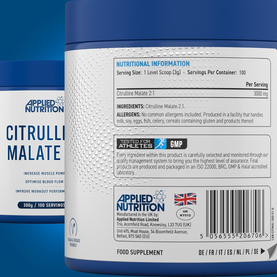 Applied Nutrition Citrulline Malate 300g Unflavoured