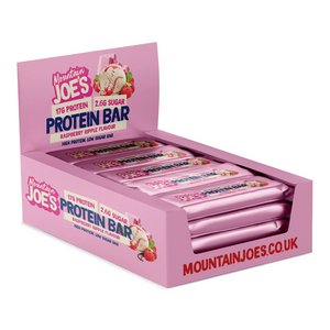 Mountain Joe's Protein Bar 12x55g - Raspberry Ripple