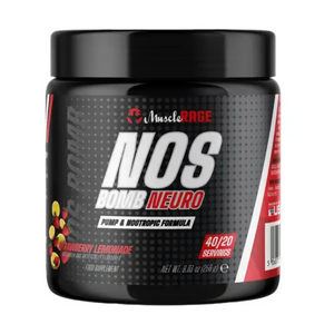 Muscle Rage NOS Bomb Neuro 256g - Strawberry Lemonade
