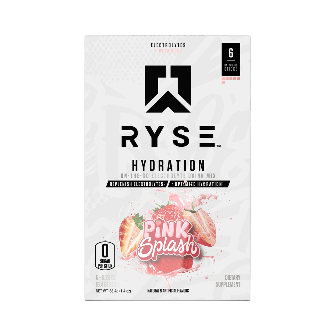 RYSE Hydration Sticks 6x6.4g - Pink Splash