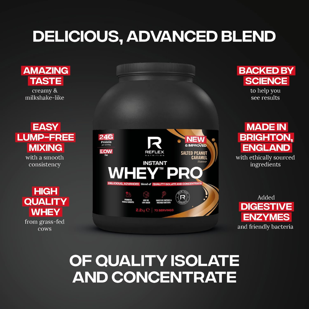Reflex Nutrition Instant Whey Pro 2.2kg - Salted Peanut Caramel