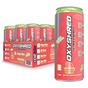 EHP Labs OxyShred Ultra Energy Drink Lightly Carbonated Zero Sugar RTD 12x355ml - Guava Paradise