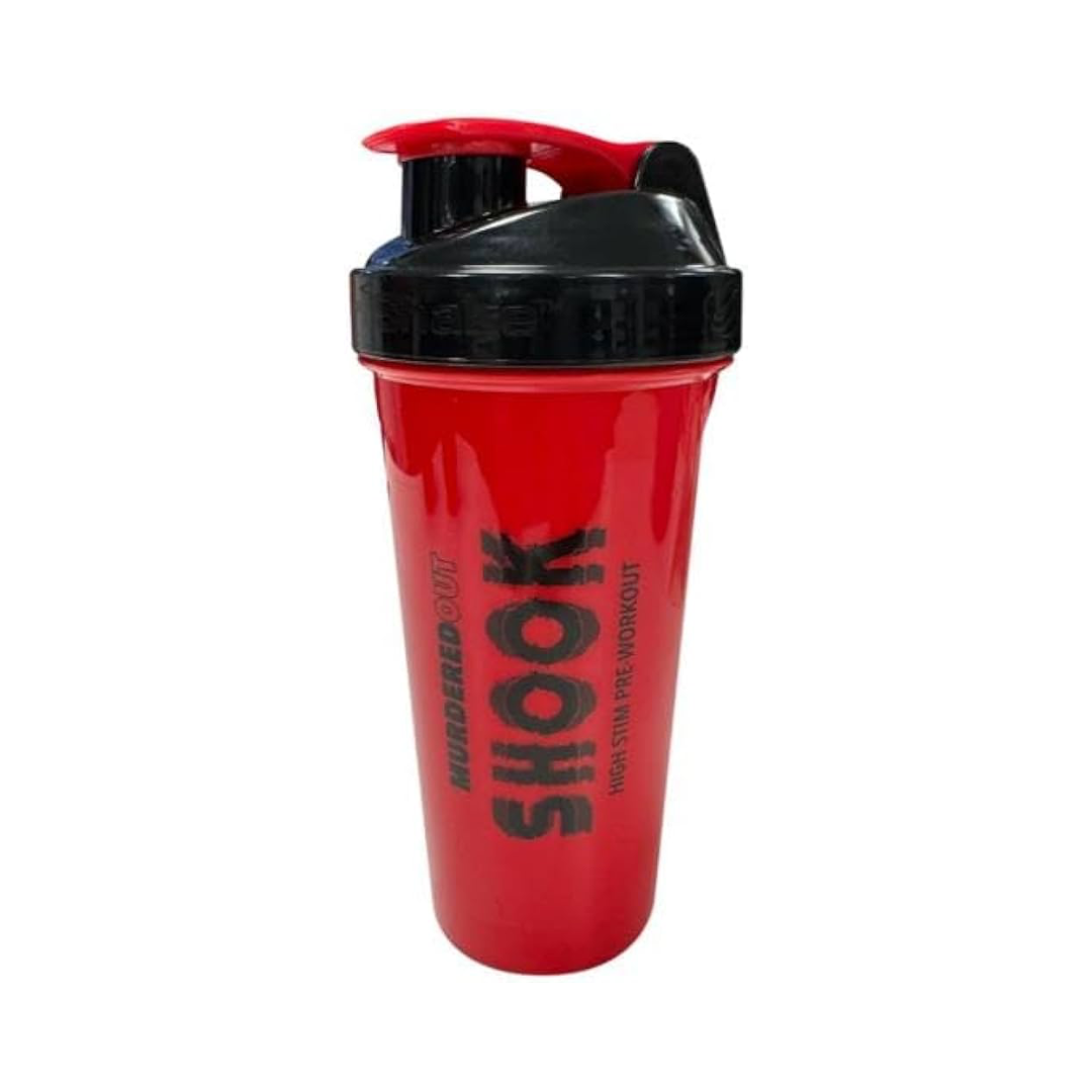 Murdered Out Smartshake Shook Shaker 600ml Red & Black