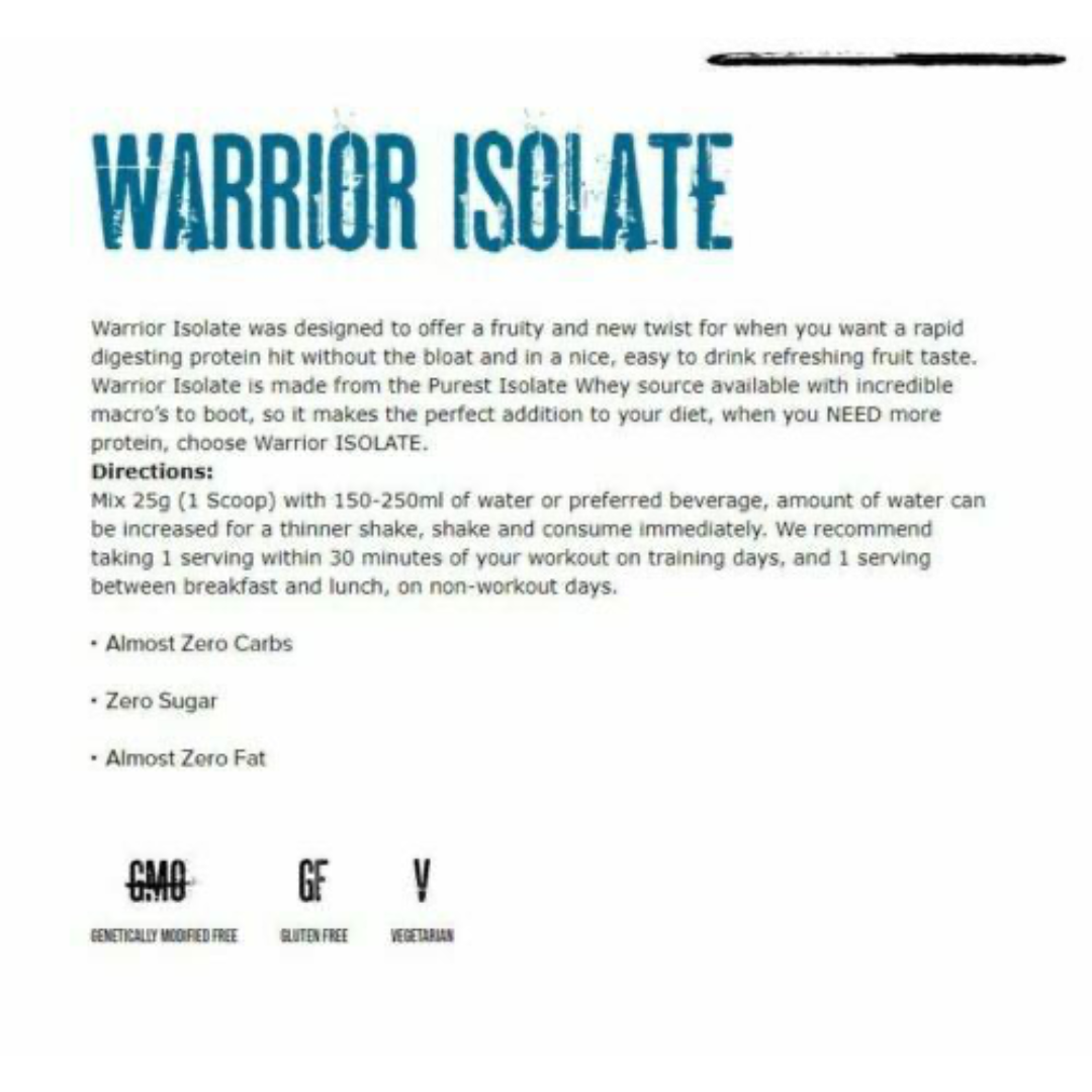 Warrior Isolate 500g