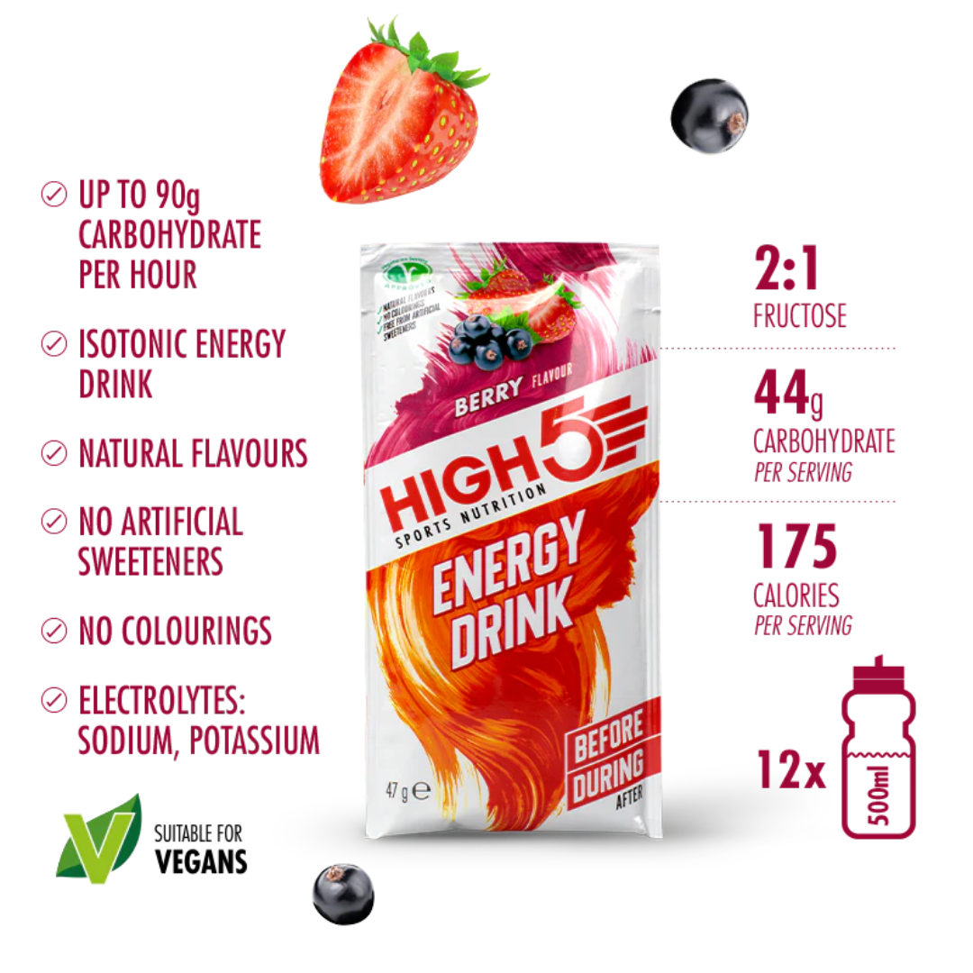 HIGH5 Energy Drink 12x47g - Berry