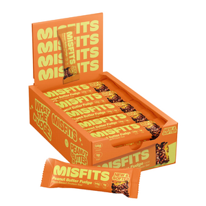 Misfits Plant-Based Protein Bar 15x50g - Peanut Butter Fudge